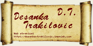 Desanka Trakilović vizit kartica